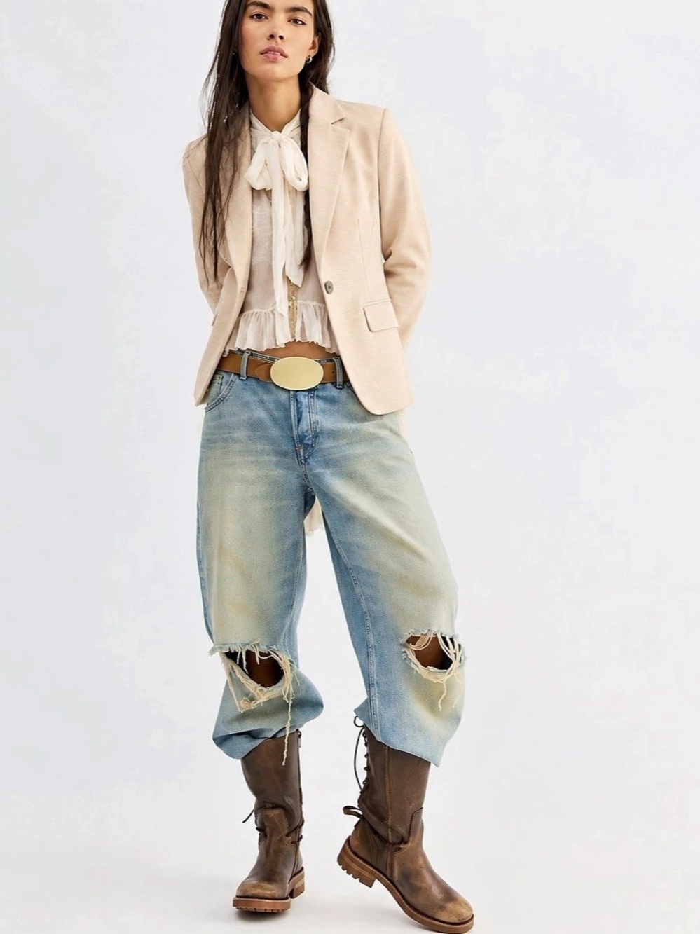 406. Beige Blazer